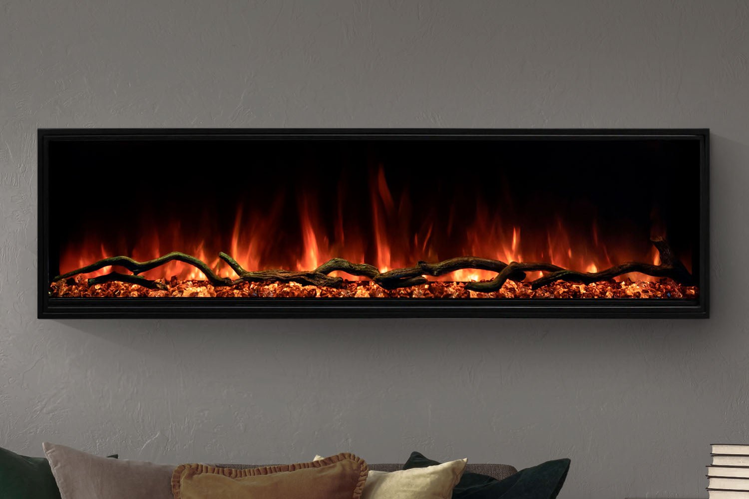 Modern Flames Landscape Pro Slim 80" Built In Linear Electric Fireplace - Electric Fireplace by Modern Flames | Buy at Agent BBQ
