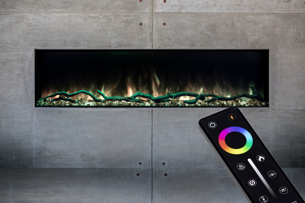 Modern Flames Landscape Pro Slim 96" Built In Linear Electric Fireplace - Electric Fireplace by Modern Flames | Buy at Agent BBQ