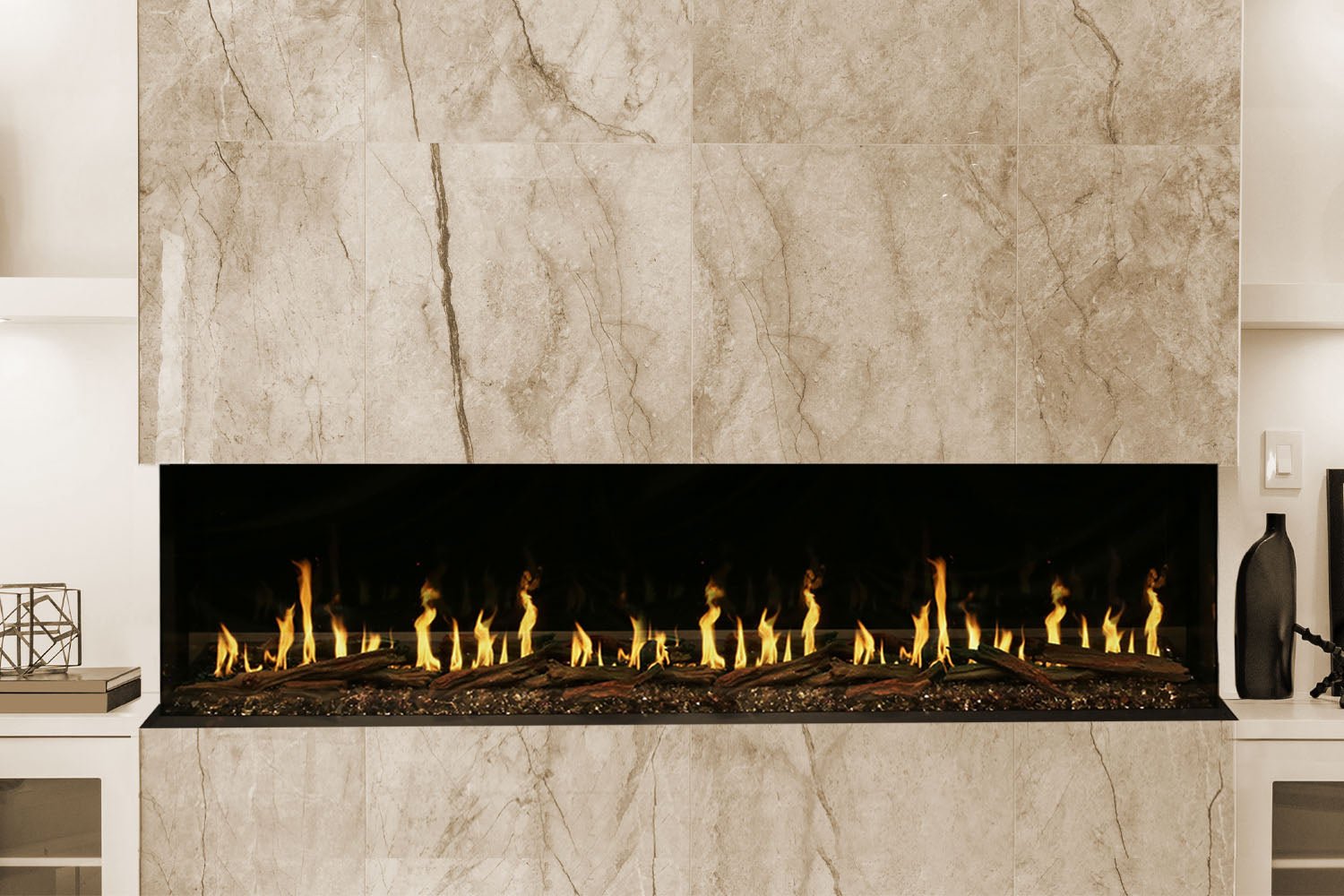 Modern Flames Orion Multi 100" Heliovision Virtual Multi - View Built - In Electric Fireplace - Electric Fireplace by Modern Flames | Buy at Agent BBQ