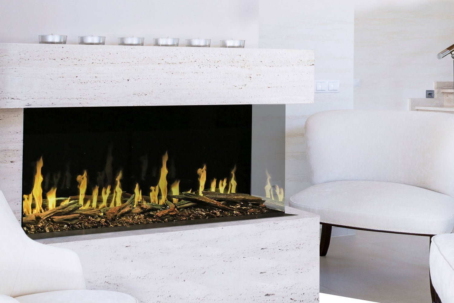 Modern Flames Orion Multi 52" Heliovision Virtual Multi - View Built - In Electric Fireplace - Electric Fireplace by Modern Flames | Buy at Agent BBQ