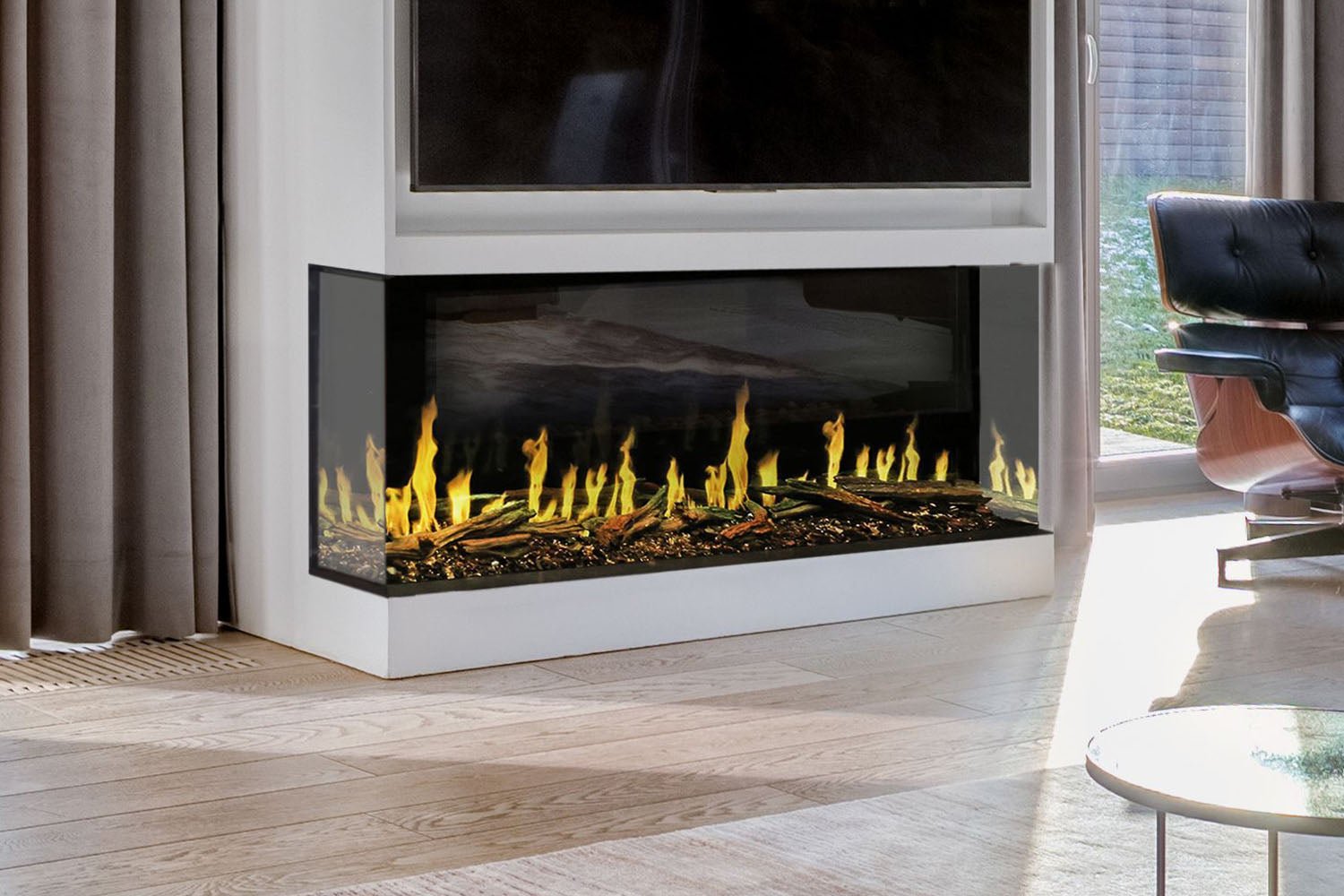 Modern Flames Orion Multi 76" Heliovision Virtual Multi - View Built - In Electric Fireplace - by Modern Flames | Buy at Agent BBQ