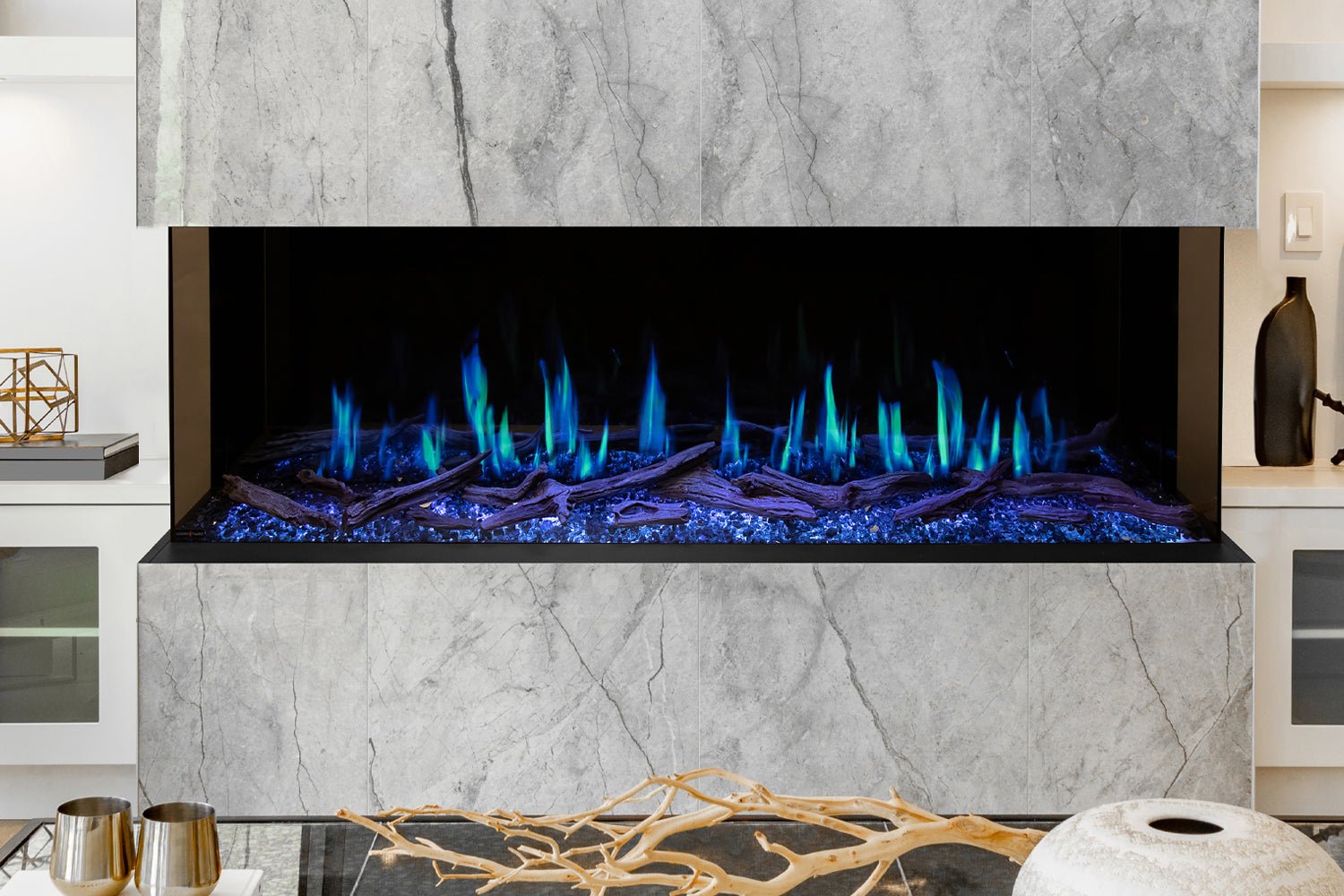 Modern Flames Orion Multi 76" Heliovision Virtual Multi - View Built - In Electric Fireplace - by Modern Flames | Buy at Agent BBQ