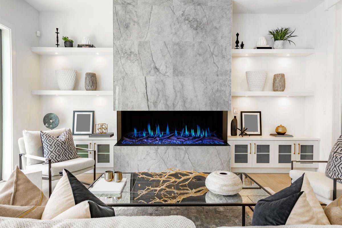 Modern Flames Orion Multi 76" Heliovision Virtual Multi - View Built - In Electric Fireplace - by Modern Flames | Buy at Agent BBQ