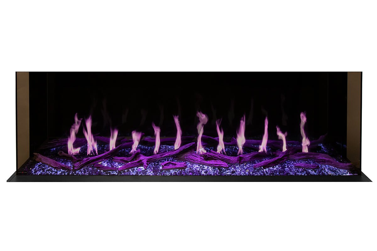 Modern Flames Orion Multi 88'' Heliovision Electric Fireplace Wall Mount Studio Suite | Coastal Sand - Electric Fireplace by Modern Flames | Buy at Agent BBQ