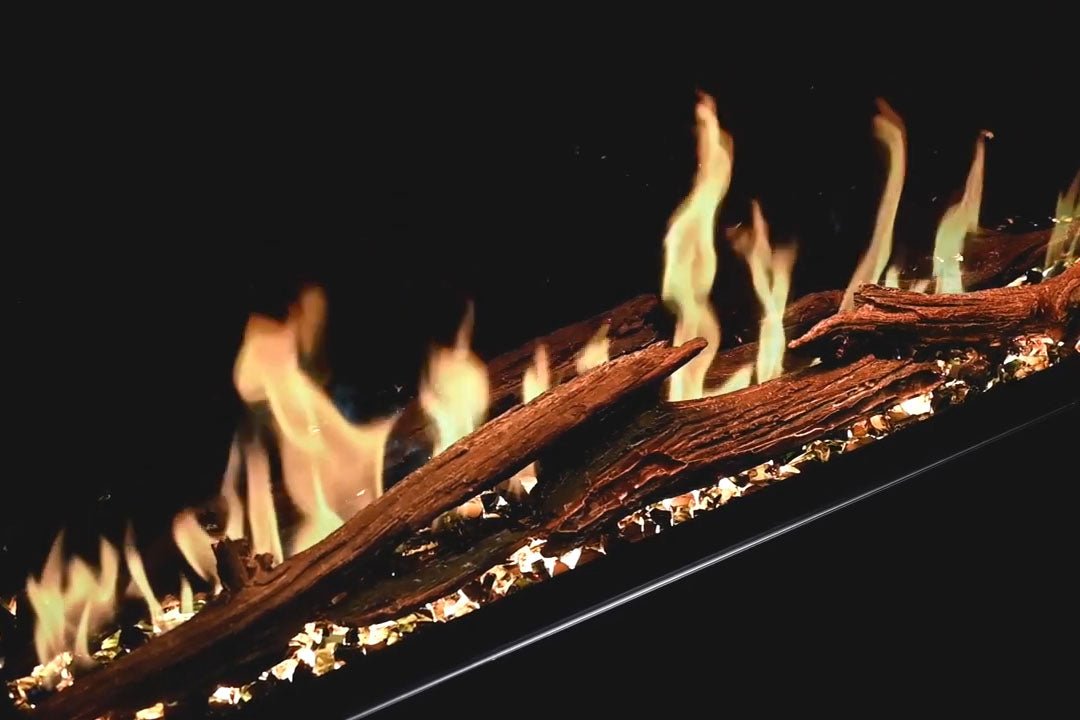 Modern Flames Orion Slim 52" Heliovision Virtual Recessed / Wall Mount Electric Fireplace - Electric Fireplace by Modern Flames | Buy at Agent BBQ