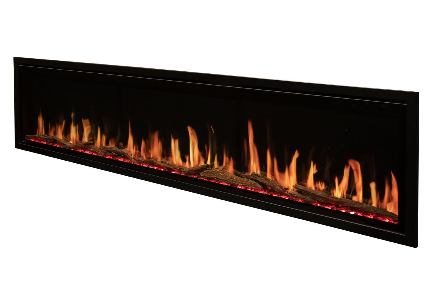 Modern Flames Orion Slim 76" Heliovision Virtual Recessed / Wall Mount Electric Fireplace - Electric Fireplace by Modern Flames | Buy at Agent BBQ