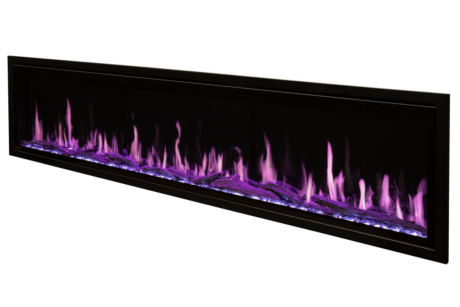Modern Flames Orion Slim 76" Heliovision Virtual Recessed / Wall Mount Electric Fireplace - Electric Fireplace by Modern Flames | Buy at Agent BBQ