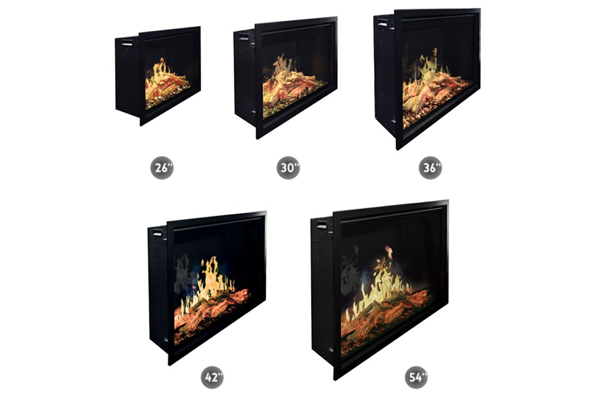 Modern Flames Orion Traditional 42" Heliovision Virtual Built - In Electric Firebox - Electric Fireboxes by Modern Flames | Buy at Agent BBQ