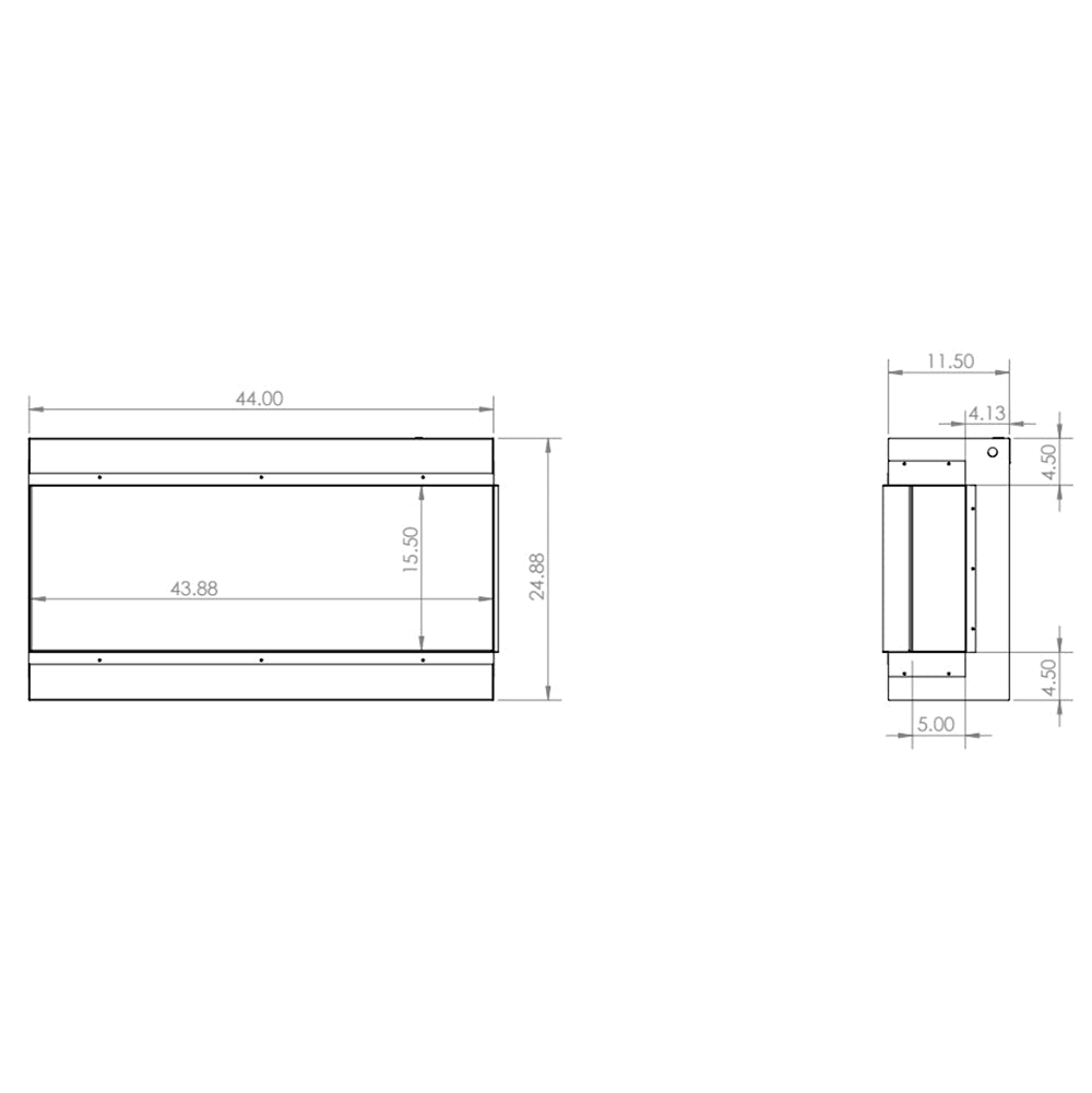 Modern Flames RedStone 26 - Inch Built - In Electric Fireplace - Hearth : Electric Fireplace by Modern Flames | Buy at Agent BBQ