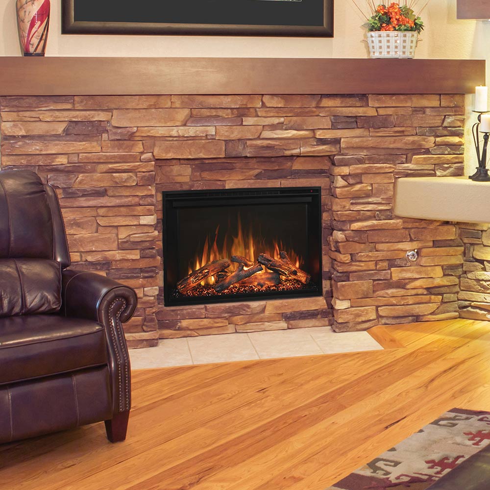 Modern Flames RedStone 26 - Inch Built - In Electric Fireplace - Hearth : Electric Fireplace by Modern Flames | Buy at Agent BBQ