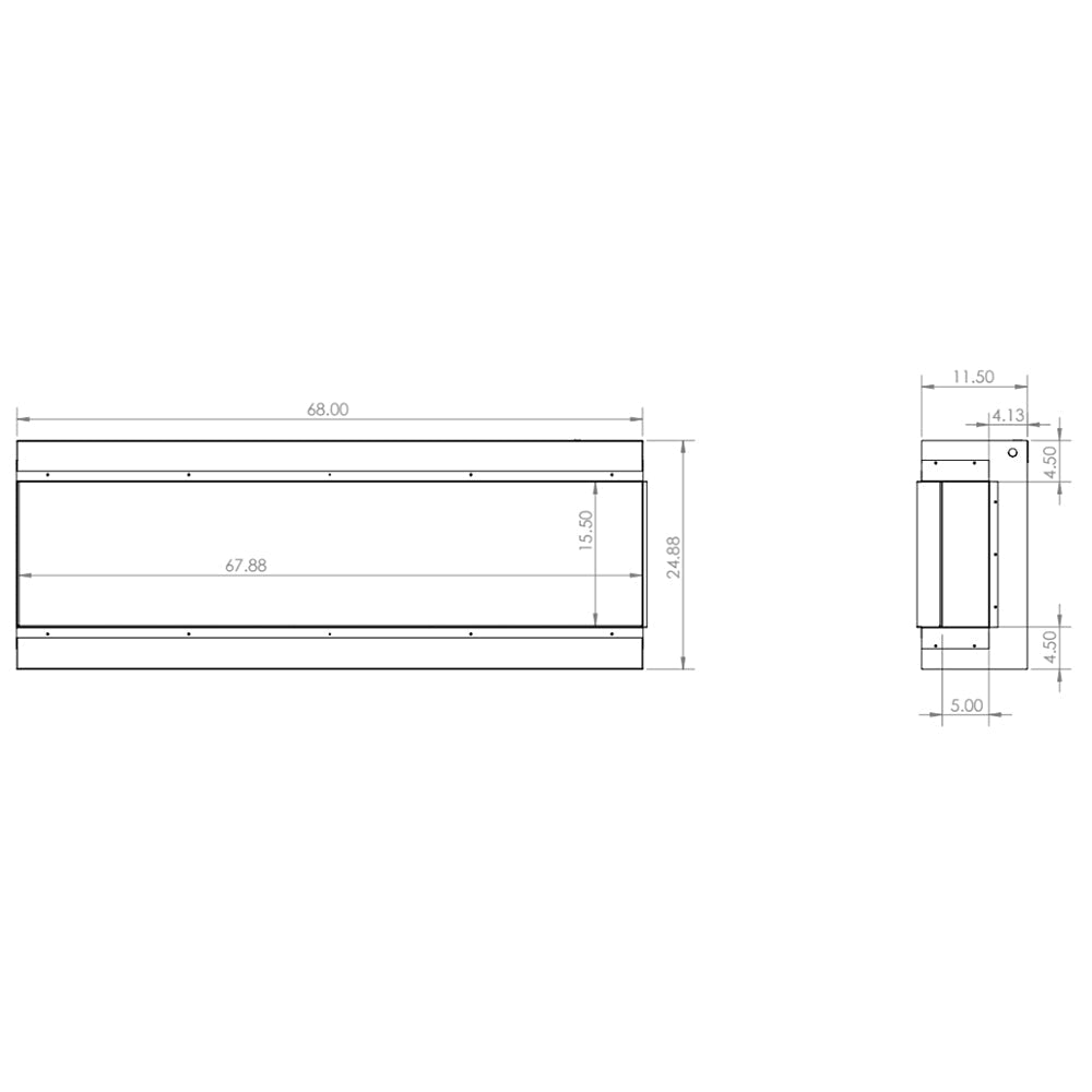 Modern Flames RedStone 36 - Inch Built - In Electric Fireplace - Hearth : Electric Fireplace by Modern Flames | Buy at Agent BBQ