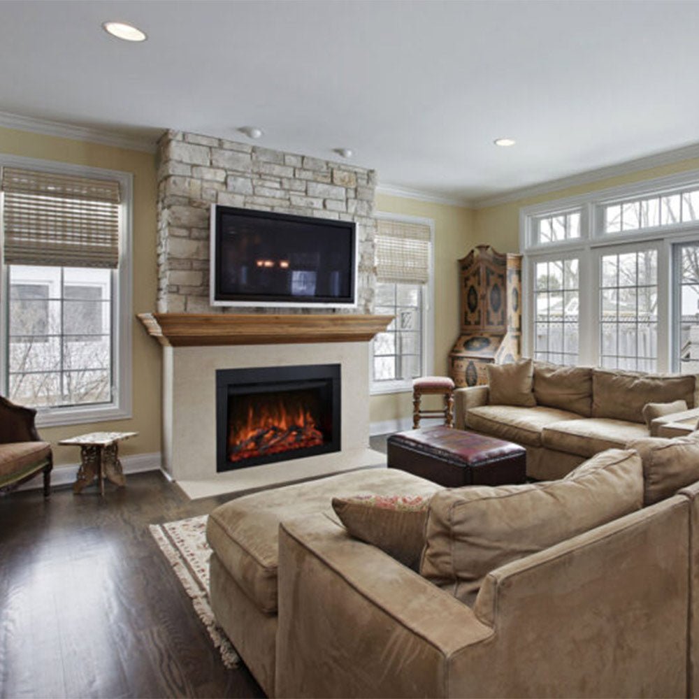 Modern Flames RedStone 36 - Inch Built - In Electric Fireplace with Extra Tall Surround - Hearth : Electric Fireplace by Modern Flames | Buy at Agent BBQ
