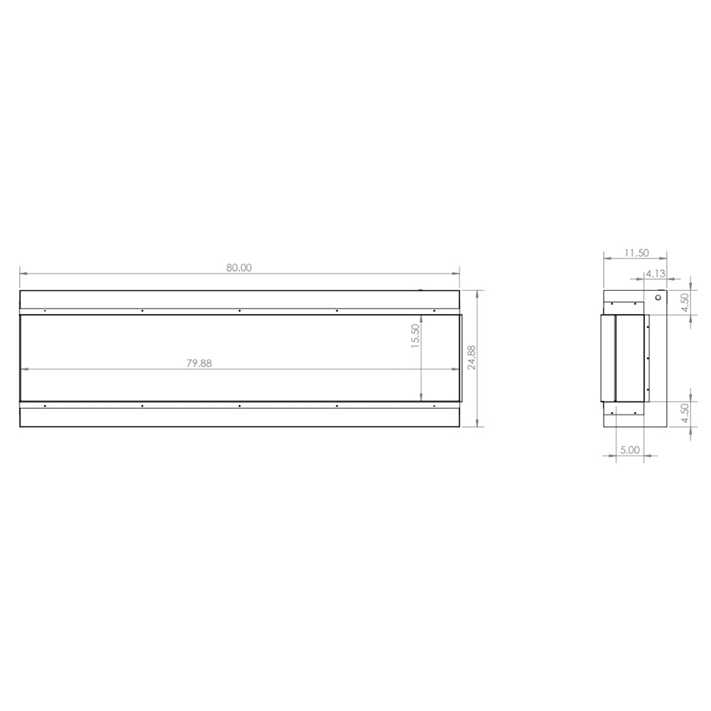 Modern Flames RedStone 42 - Inch Built - In Electric Fireplace - Hearth : Electric Fireplace by Modern Flames | Buy at Agent BBQ