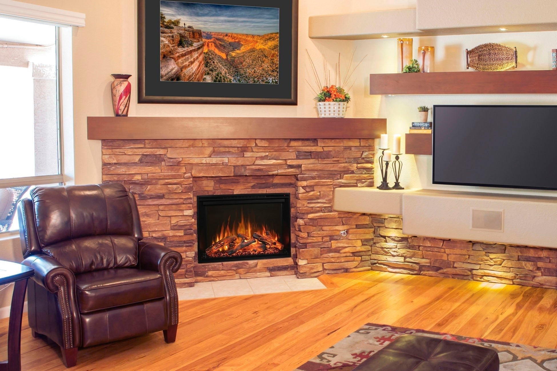 Modern Flames Redstone 54" Built In Electric Firebox Insert - Electric Fireboxes by Modern Flames | Buy at Agent BBQ