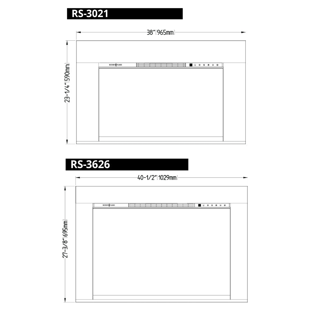 Modern Flames RS - 3626 RedStone 36 - Inch Electric Fireplace Insert - Hearth : Electric Fireplace by Modern Flames | Buy at Agent BBQ