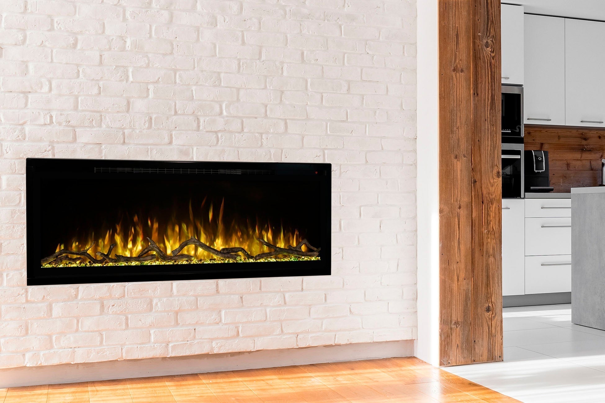 Modern Flames Spectrum Slimline 60" Wall Mount / Recessed Linear Electric Fireplace - Electric Fireplace by Modern Flames | Buy at Agent BBQ