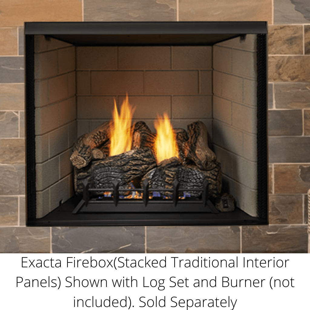 Monessen - 36" Exacta Vent Free Circulating Clean Face Firebox with Interior Panels - by Monessen | Buy at Agent BBQ