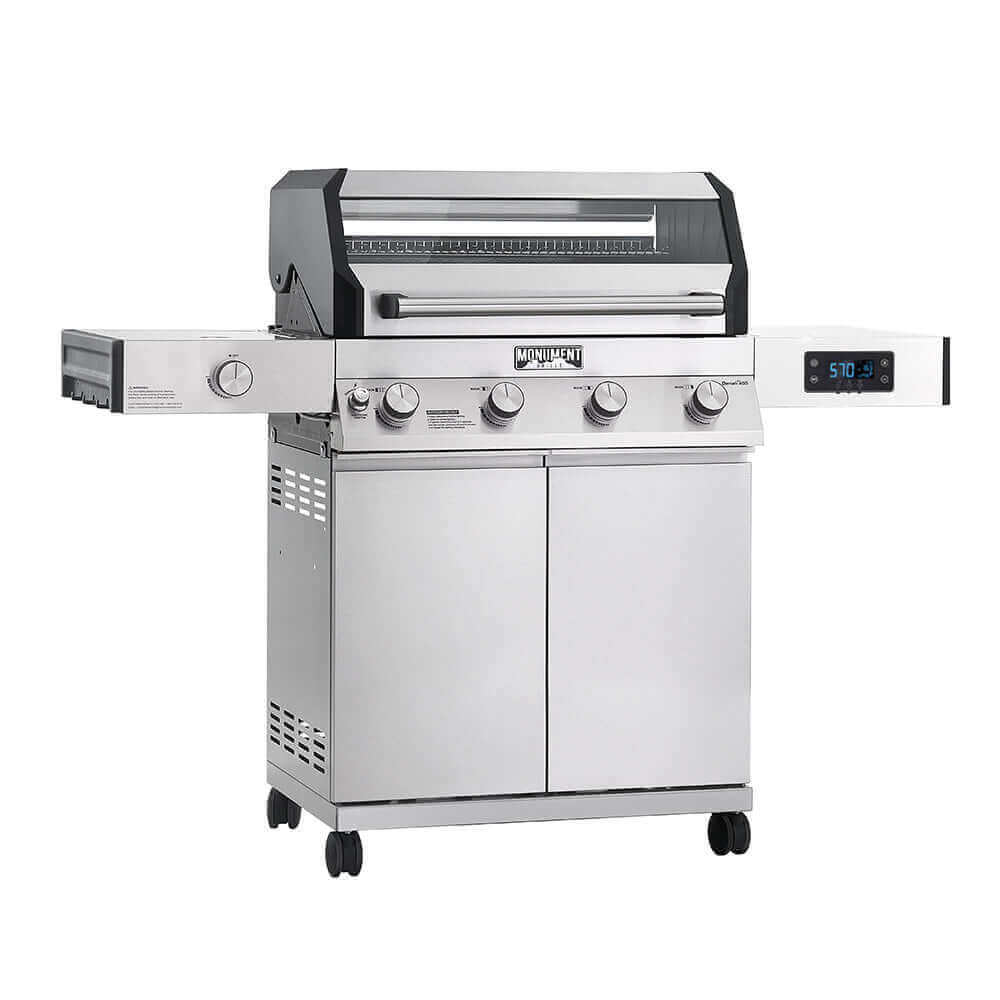 Monument Grills - Denali 405 - Stainless Smart Tech Propane Gas Grill - D405 - by Monument Grills | Buy at Agent BBQ