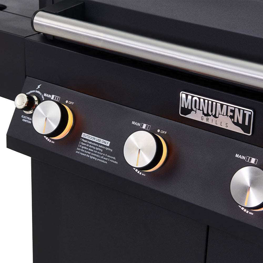 Monument Grills - Denali 425 - Black Smart Tech Propane Gas Grill - D425 - by Monument Grills | Buy at Agent BBQ