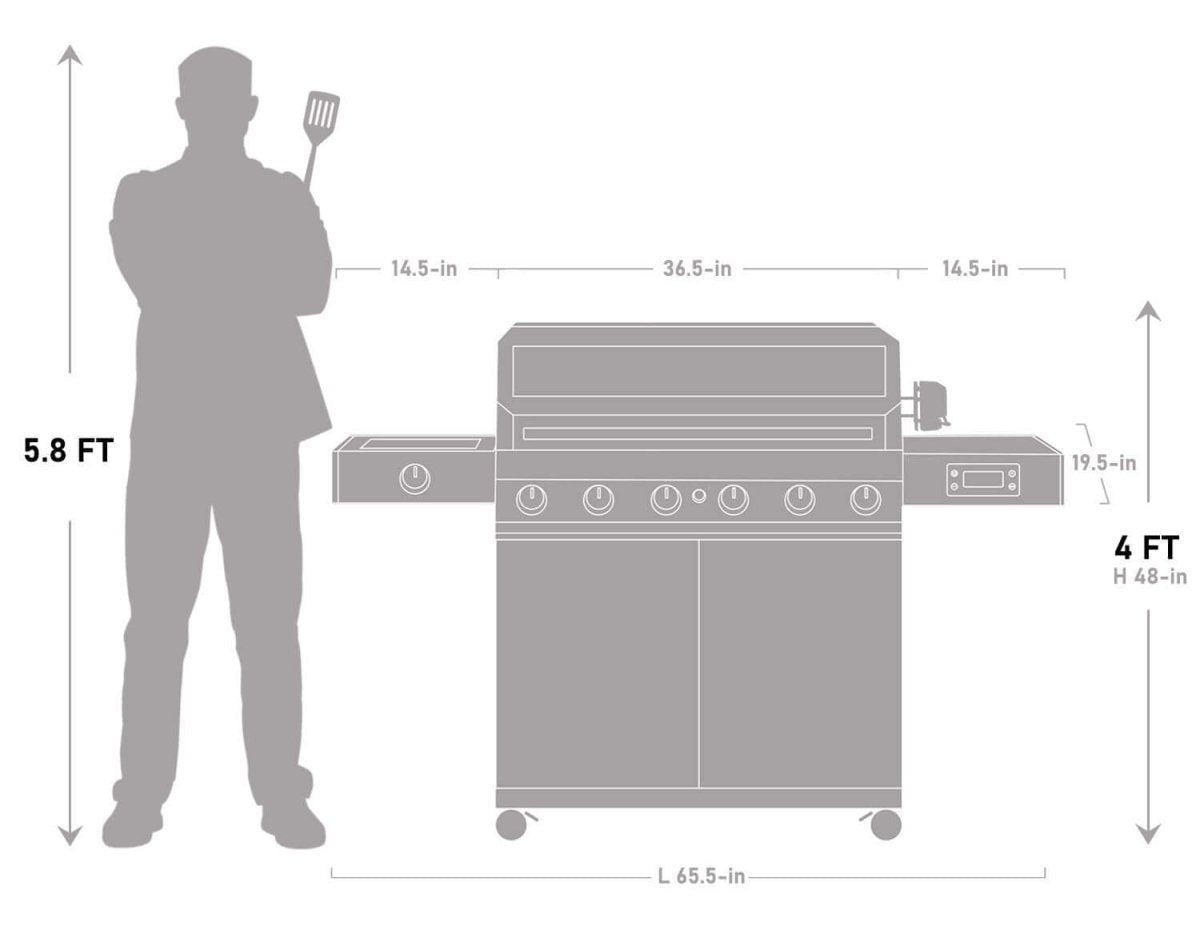 Monument Grills - Denali 605 Pro - Stainless Smart Propane Gas Grill - D605P - by Monument Grills | Buy at Agent BBQ