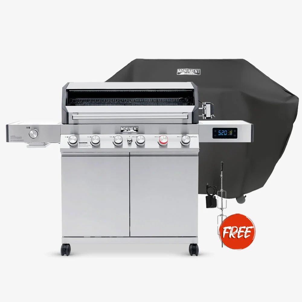 Monument Grills - Denali 605 Pro - Stainless Smart Propane Gas Grill - D605P - by Monument Grills | Buy at Agent BBQ