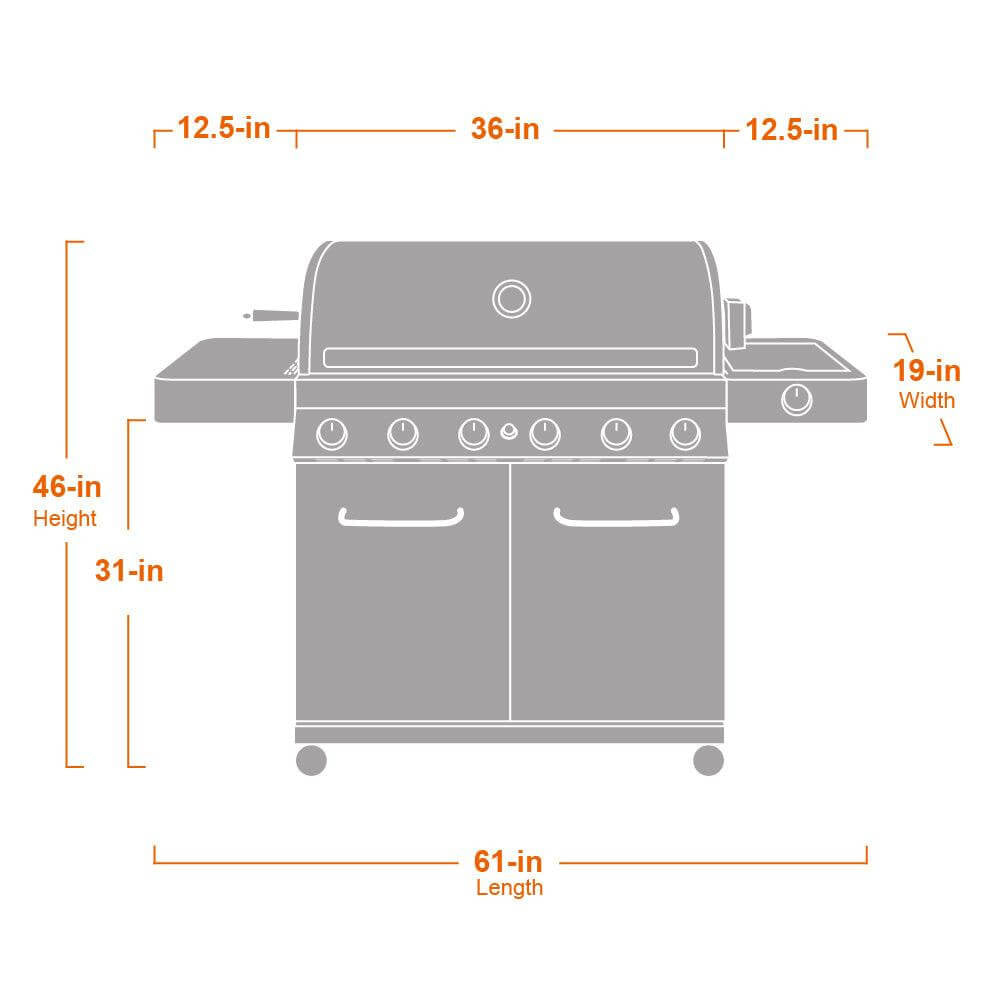 Monument Grills - Full Stainless Propane Gas Grill - 77352 - by Monument Grills | Buy at Agent BBQ