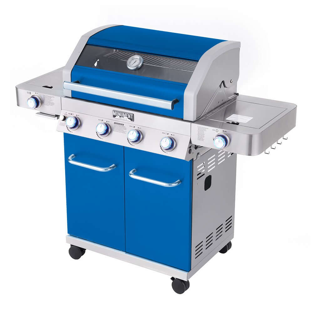 Monument Grills - Matte Blue Infrared Propane Gas Grill - 35633B - by Monument Grills | Buy at Agent BBQ