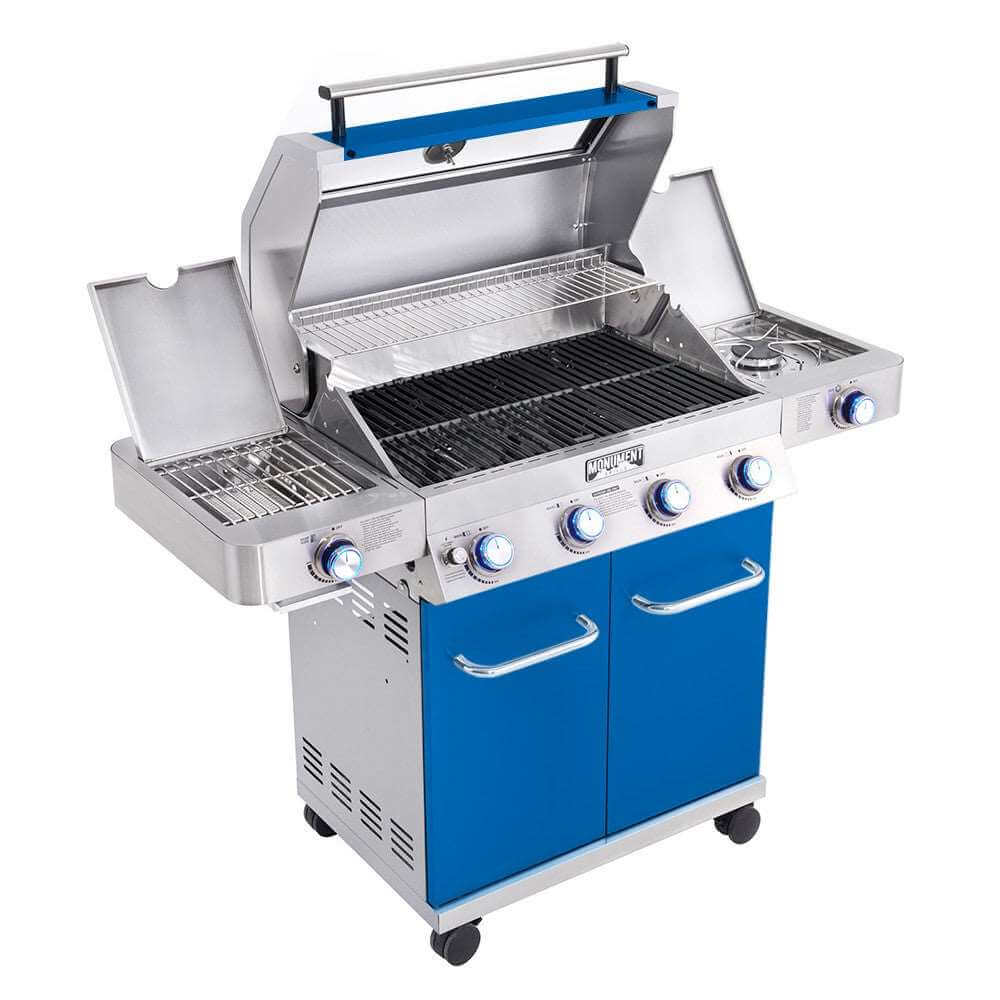 Monument Grills - Matte Blue Infrared Propane Gas Grill - 35633B - by Monument Grills | Buy at Agent BBQ
