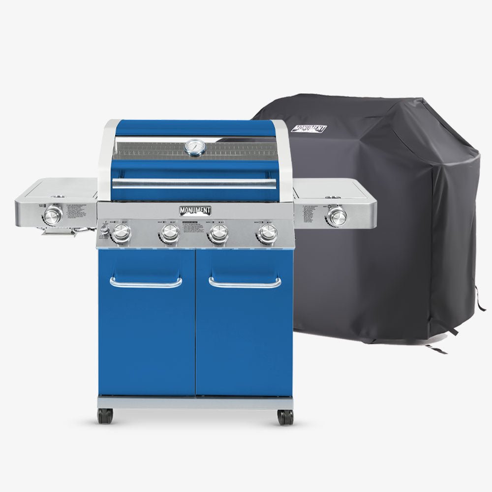 Monument Grills - Matte Blue Infrared Propane Gas Grill - 35633B - by Monument Grills | Buy at Agent BBQ