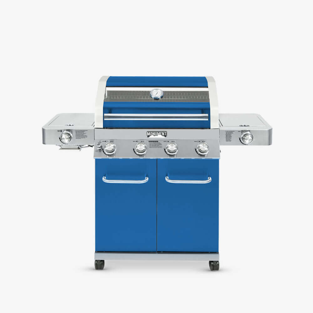 Monument Grills - Matte Blue Infrared Propane Gas Grill - 35633B - by Monument Grills | Buy at Agent BBQ