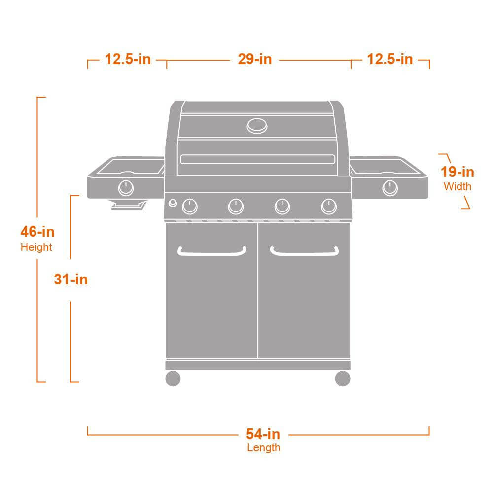 Monument Grills - Matte Blue Infrared Propane Gas Grill - 35633B - by Monument Grills | Buy at Agent BBQ