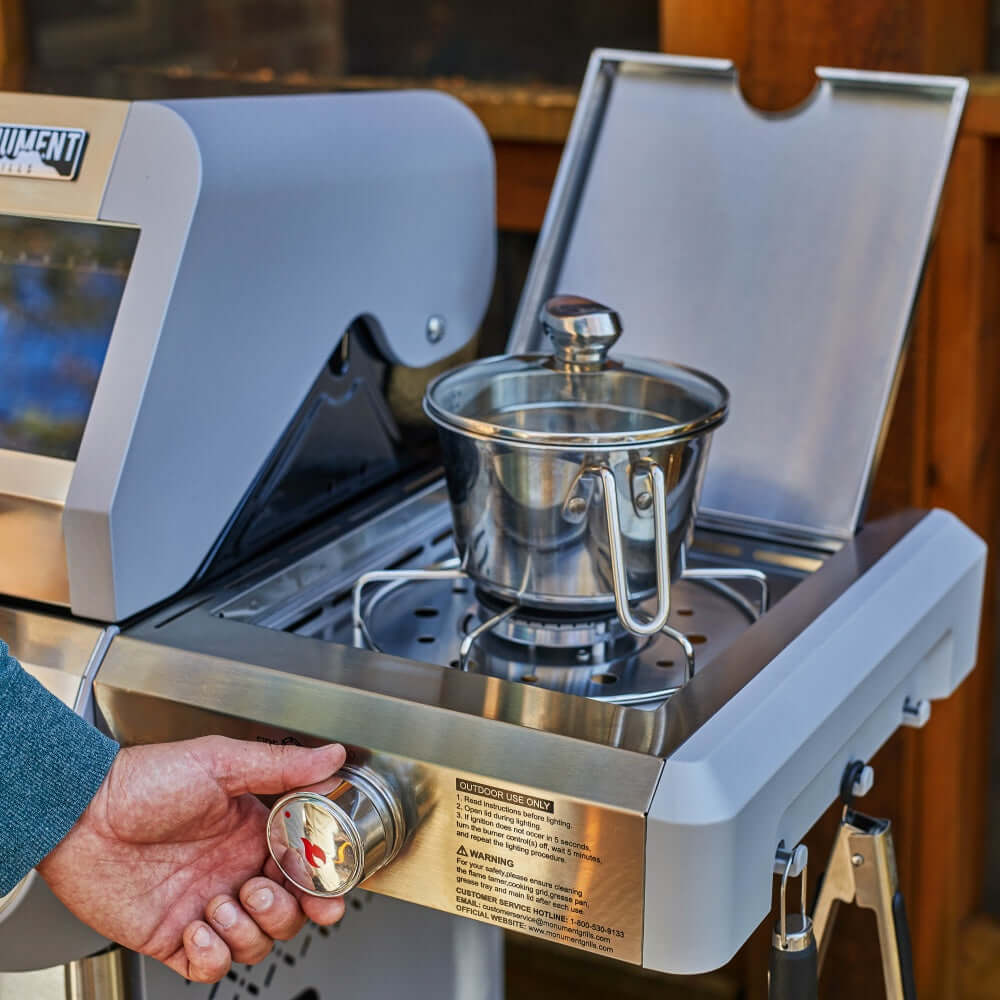 Monument Grills - Mesa Stainless Propane Gas Grill - M415BZ - by Monument Grills | Buy at Agent BBQ
