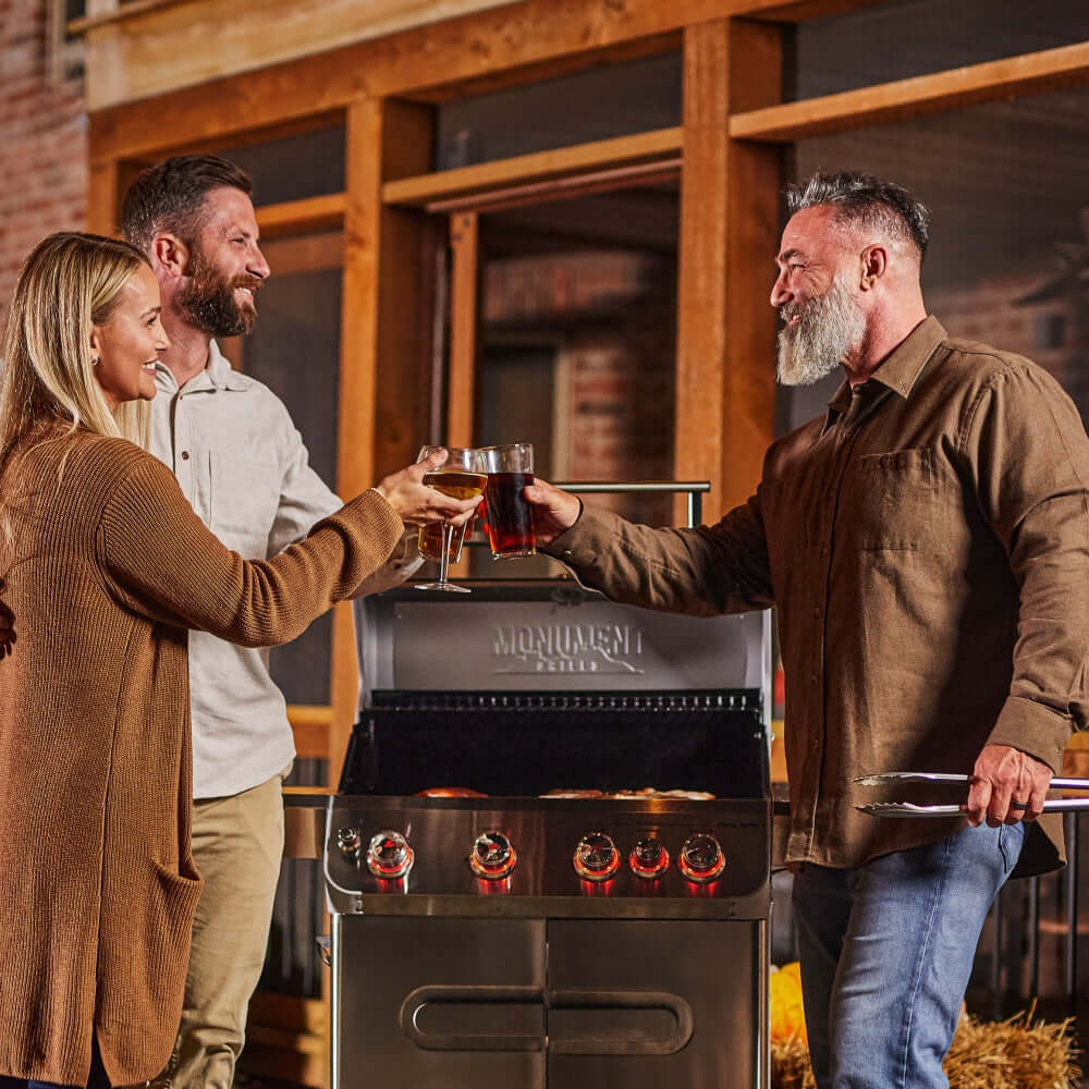 Monument Grills - Mesa Stainless Propane Gas Grill - M415BZ - by Monument Grills | Buy at Agent BBQ