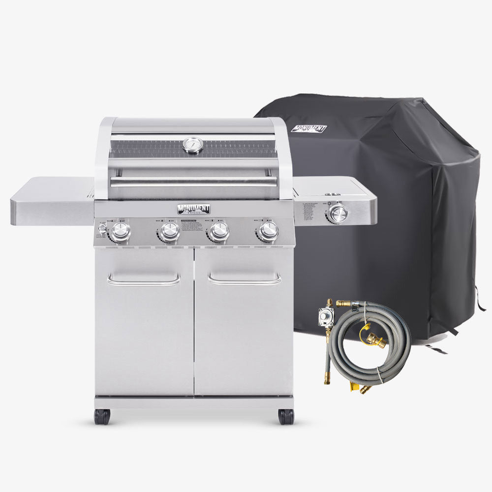 Monument Grills - Stainless Natural/Propane Gas Grill - 41847NG - by Monument Grills | Buy at Agent BBQ