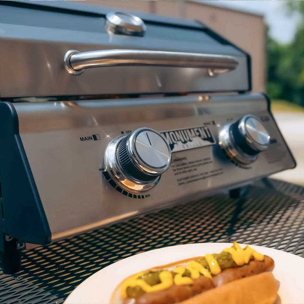 Monument Grills - Stainless Tabletop Propane Gas Grill - G22 - by Monument Grills | Buy at Agent BBQ