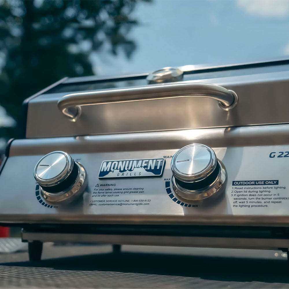 Monument Grills - Stainless Tabletop Propane Gas Grill - G22 - by Monument Grills | Buy at Agent BBQ