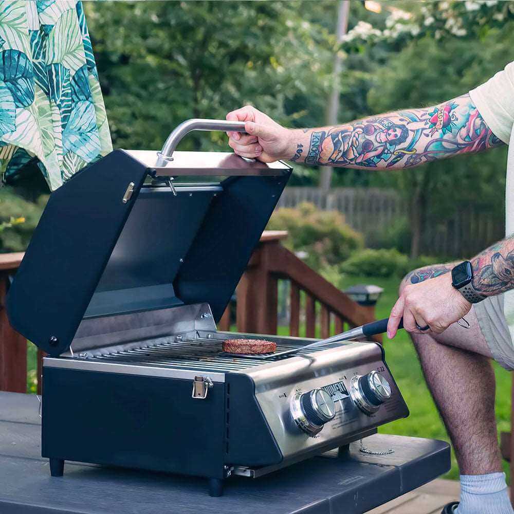 Monument Grills - Stainless Tabletop Propane Gas Grill - G22 - by Monument Grills | Buy at Agent BBQ