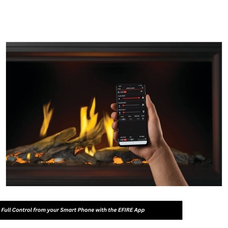 Napoleon 62" Tall Vector with Luminous Logs Direct Vent Linear Gas Fireplace - by Napoleon | Buy at Agent BBQ