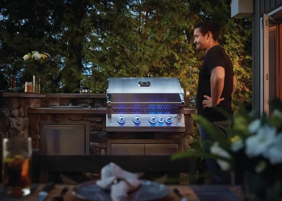 Napoleon 700 Series 5 - Burner 32 - Inch Built - In Natural Gas Grill w/ Rotisserie & SafetyGlow - BIG32RBSS - 1 - Outdoor Grills by Napoleon | Buy at Agent BBQ