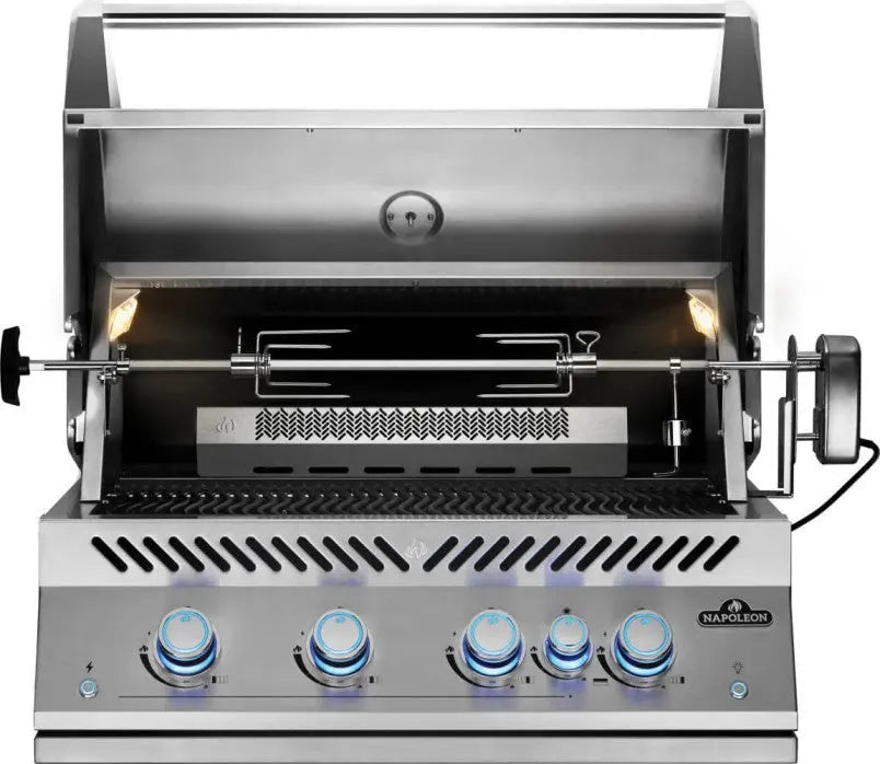 Napoleon 700 Series 5 - Burner 32 - Inch Built - In Natural Gas Grill w/ Rotisserie & SafetyGlow - BIG32RBSS - 1 - Outdoor Grills by Napoleon | Buy at Agent BBQ
