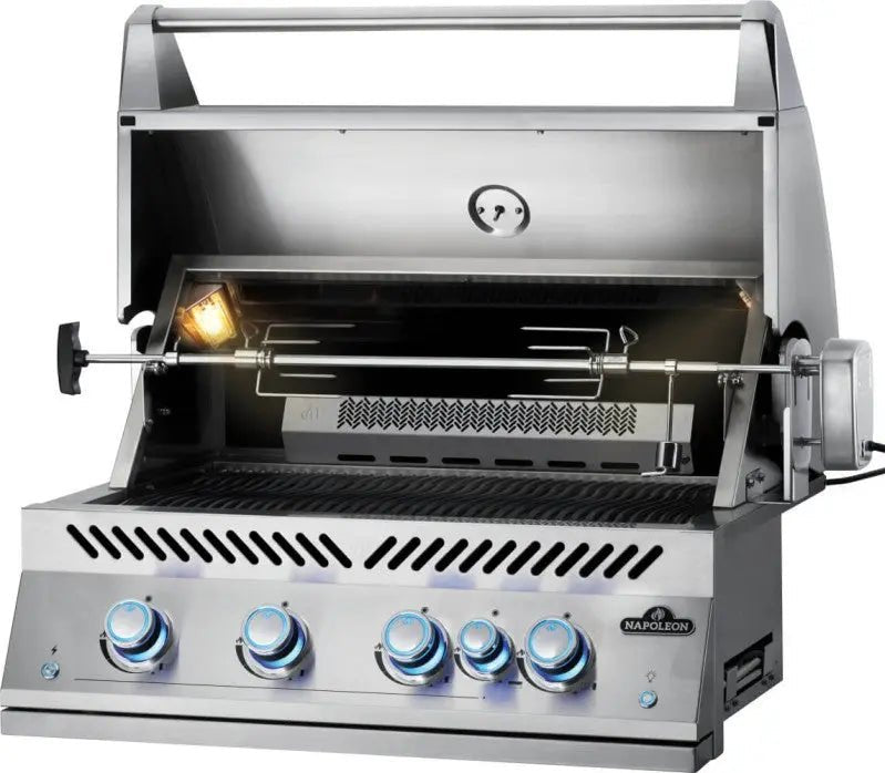 Napoleon 700 Series 5 - Burner 32 - Inch Built - In Natural Gas Grill w/ Rotisserie & SafetyGlow - BIG32RBSS - 1 - Outdoor Grills by Napoleon | Buy at Agent BBQ