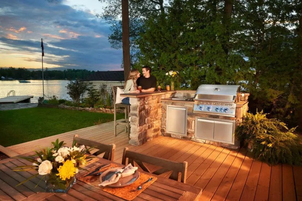 Napoleon 700 Series 5 - Burner 32 - Inch Built - In Natural Gas Grill w/ Rotisserie & SafetyGlow - BIG32RBSS - 1 - Outdoor Grills by Napoleon | Buy at Agent BBQ