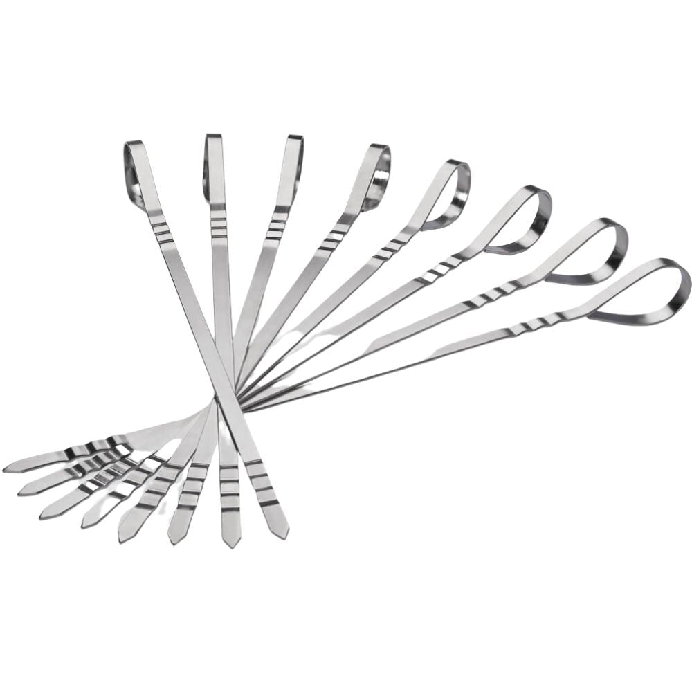 Napoleon 70015 Stainless Steel MultiFunctional Skewers, 8 Pack - by Napoleon | Buy at Agent BBQ