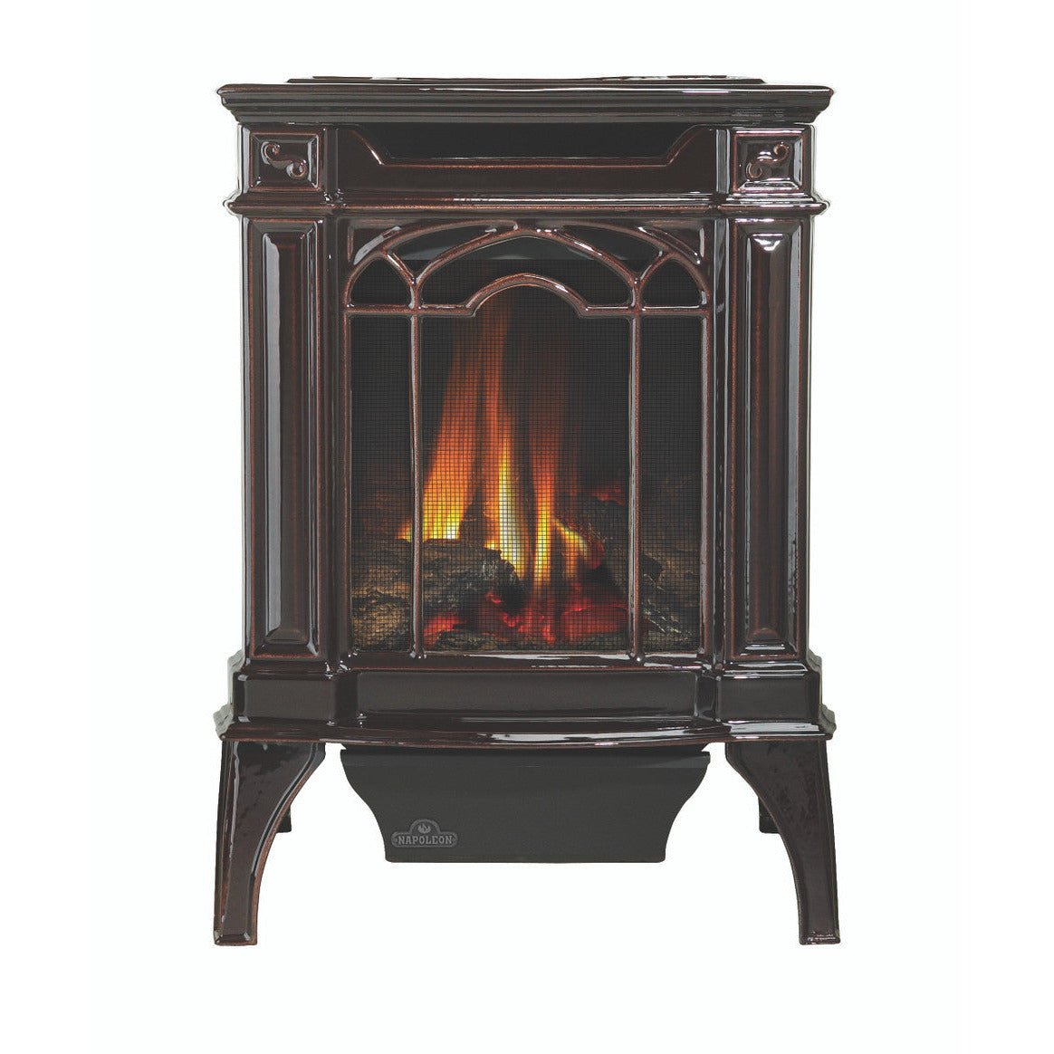 Napoleon Arlington Majolica Brown Direct Vent Gas Stove - Millivolt Ignition - Gas Stove by Napoleon | Buy at Agent BBQ