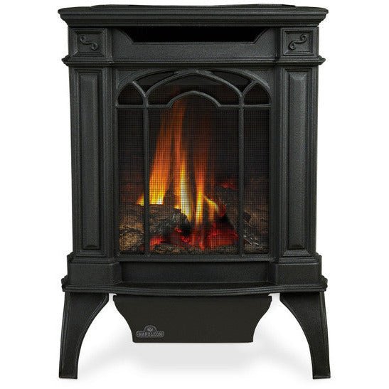 Napoleon Arlington Metallic Black Direct Vent Gas Stove - Electronic Ignition - Gas Stove by Napoleon | Buy at Agent BBQ