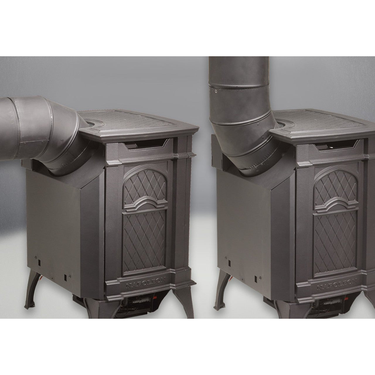 Napoleon Arlington Metallic Black Direct Vent Gas Stove - Millivolt Ignition - Gas Stove by Napoleon | Buy at Agent BBQ