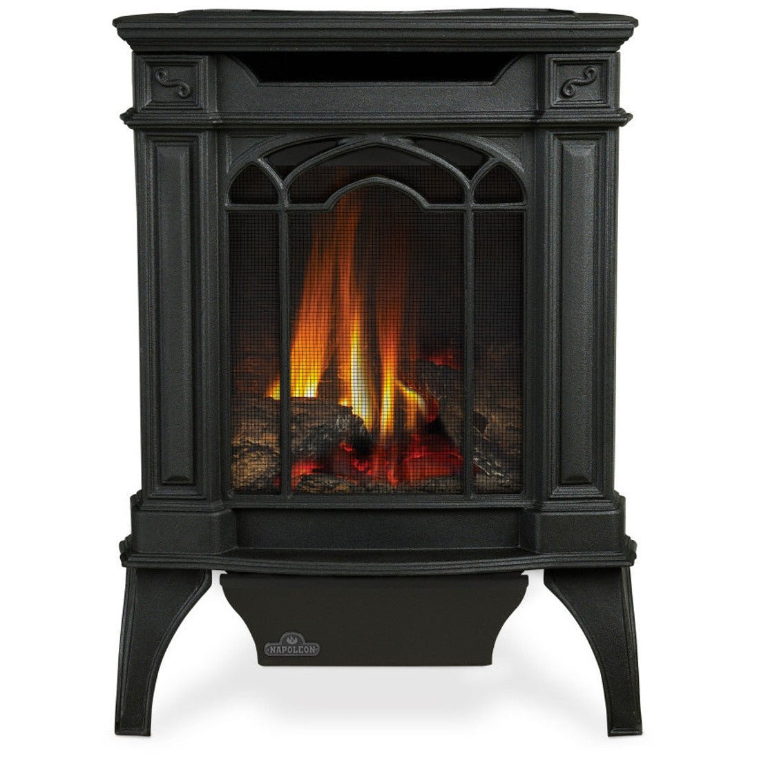Napoleon Arlington Metallic Black Direct Vent Gas Stove - Millivolt Ignition - Gas Stove by Napoleon | Buy at Agent BBQ