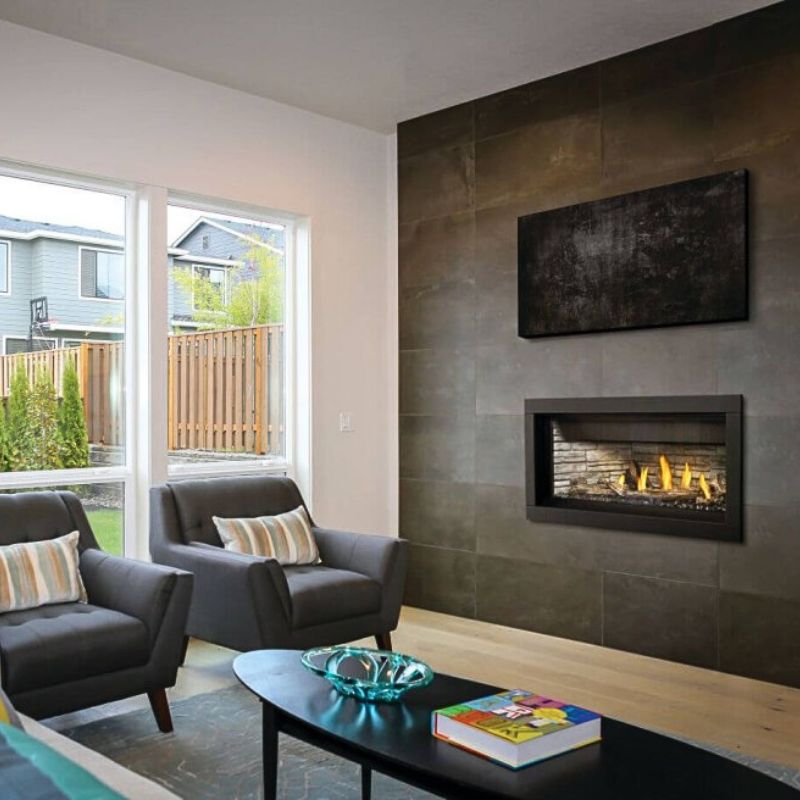 Napoleon Ascent Premium 46" Linear Direct Vent Gas Fireplace | BLP46NTE - by Napoleon | Buy at Agent BBQ