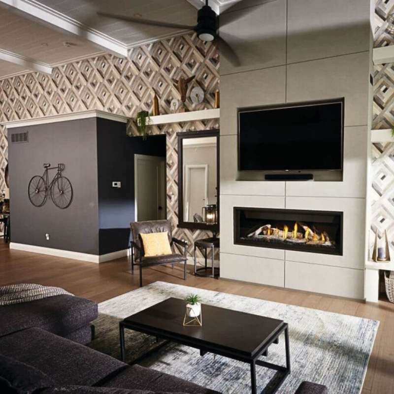 Napoleon Ascent Premium 56" Linear Direct Vent Gas Fireplace | BLP56NTE - by Napoleon | Buy at Agent BBQ