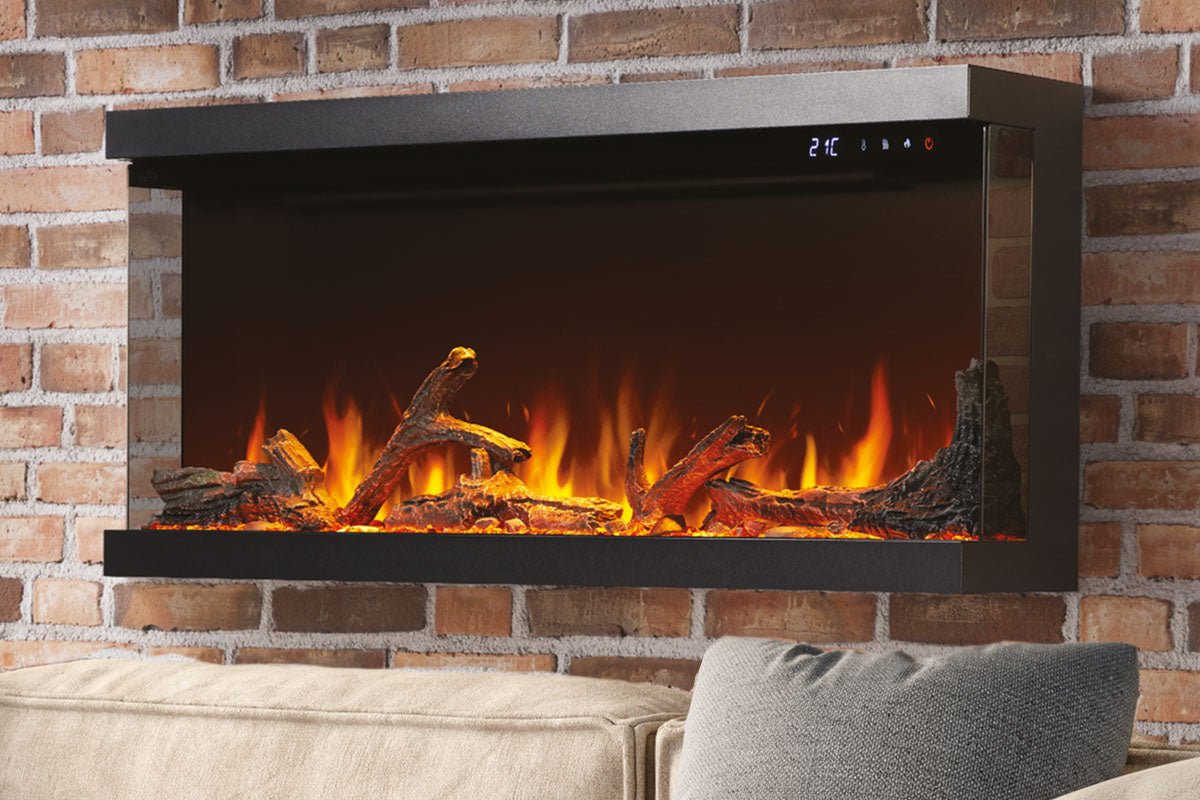 Napoleon Astound 50" FlexMount Smart Multi - Side Wall Mount | Recessed Electric Fireplace - Multi - Side View Electric Fireplace by Napoleon | Buy at Agent BBQ